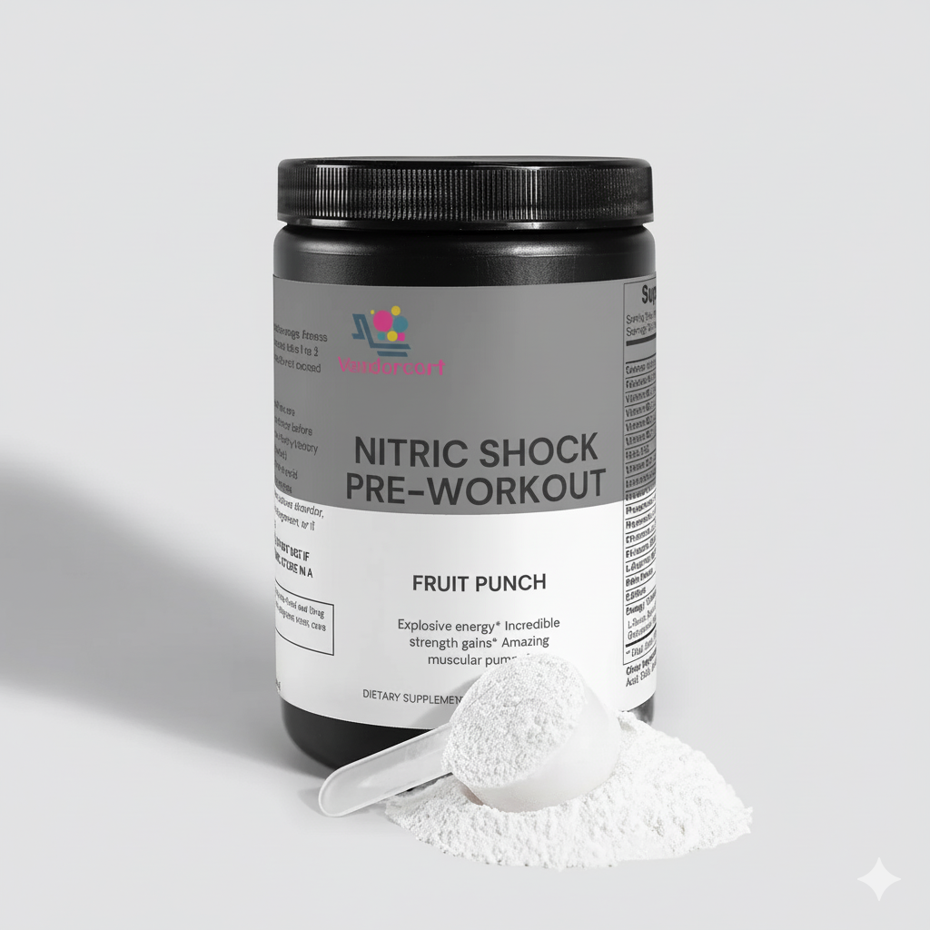 Nitric Shock Pre Workout Strength, Energy, Endurance, And Mental Focus Booster