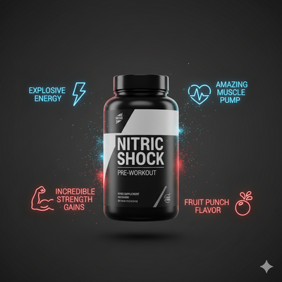 Nitric Shock Pre Workout Strength, Energy, Endurance, And Mental Focus Booster