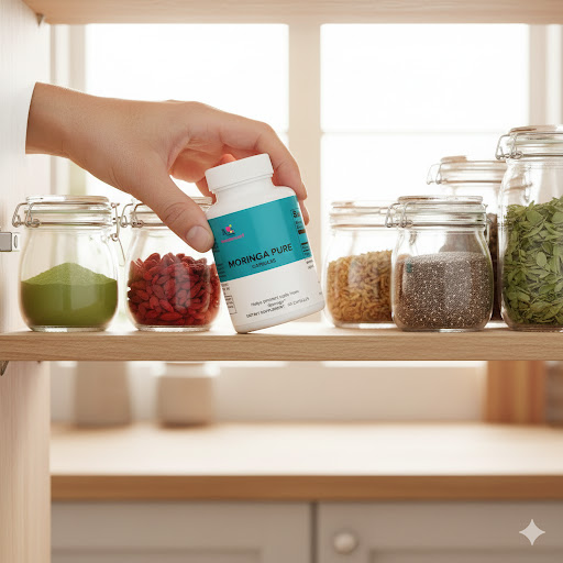 Premium Moringa Pure Nutrient-Rich Superfood For Energy Wellness