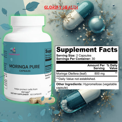 Premium Moringa Pure Nutrient-Rich Superfood For Energy Wellness